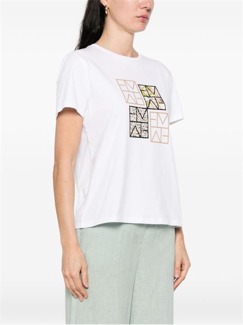 T-shirt donna Emme Marella panna logata EMME Marella | MAREA002